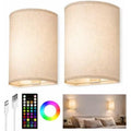 2‑Pack Remote Battery Wall Sconces