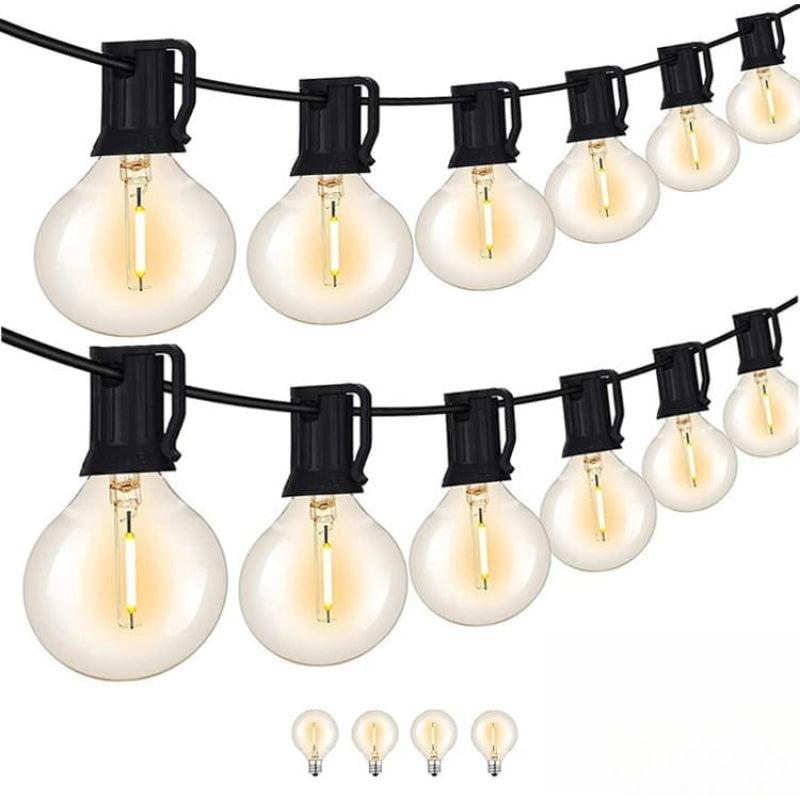 2‑Pack 50FT G40 LED String Lights