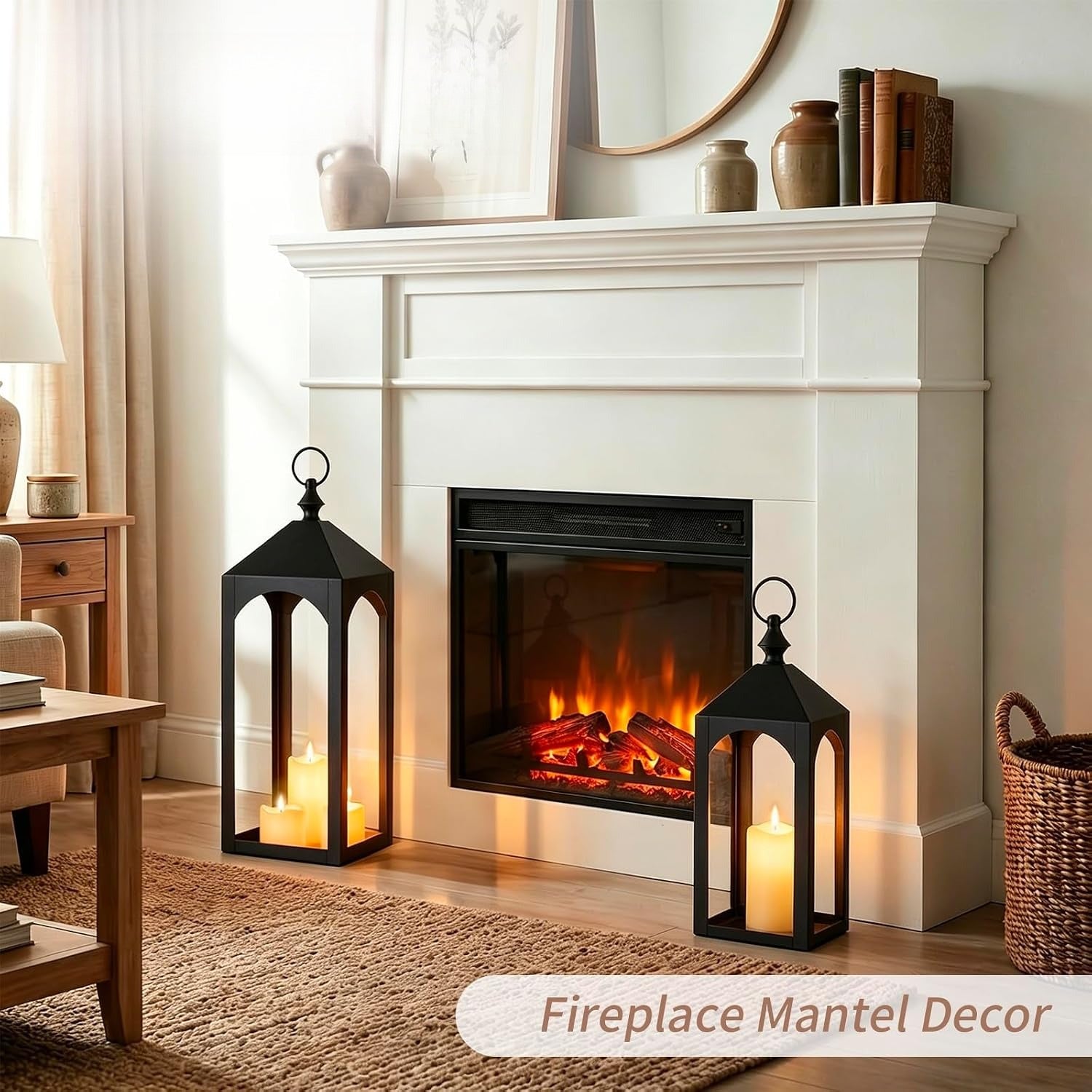 2‑Pack Large Fall Floor Lanterns
