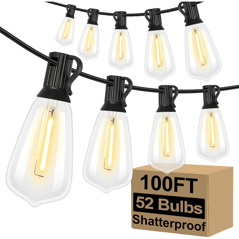 100FT Waterproof Outdoor String Lights