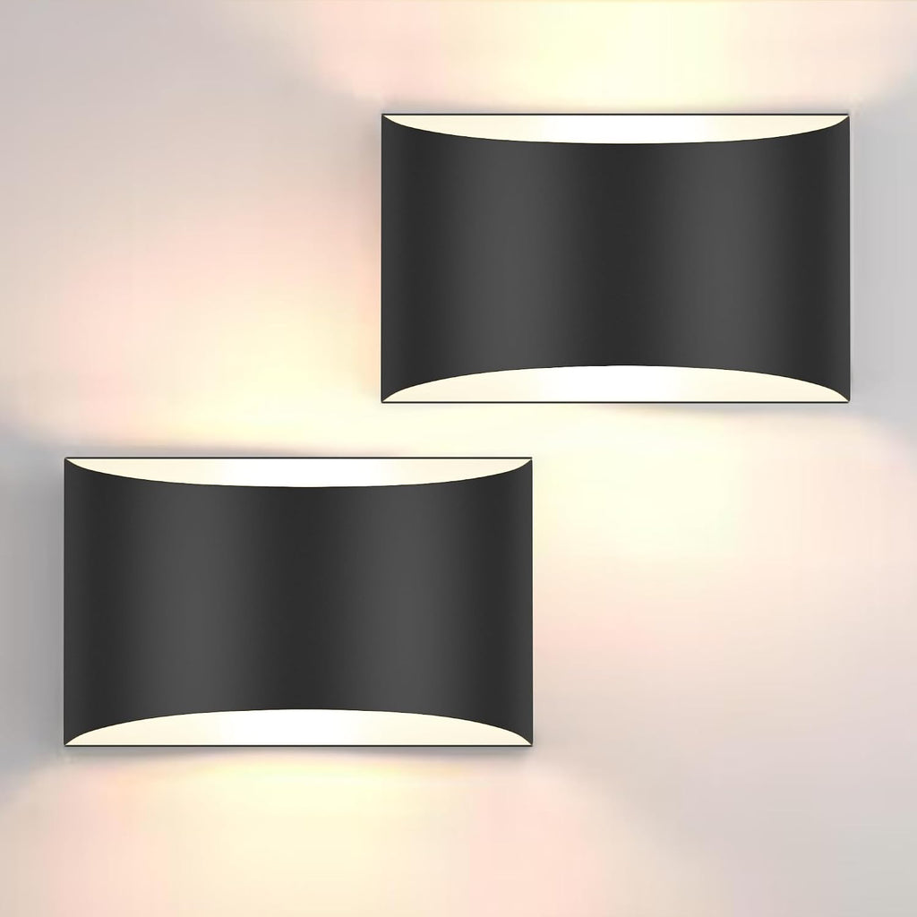 2‑Pack Modern Hardwired LED Wall Sconces