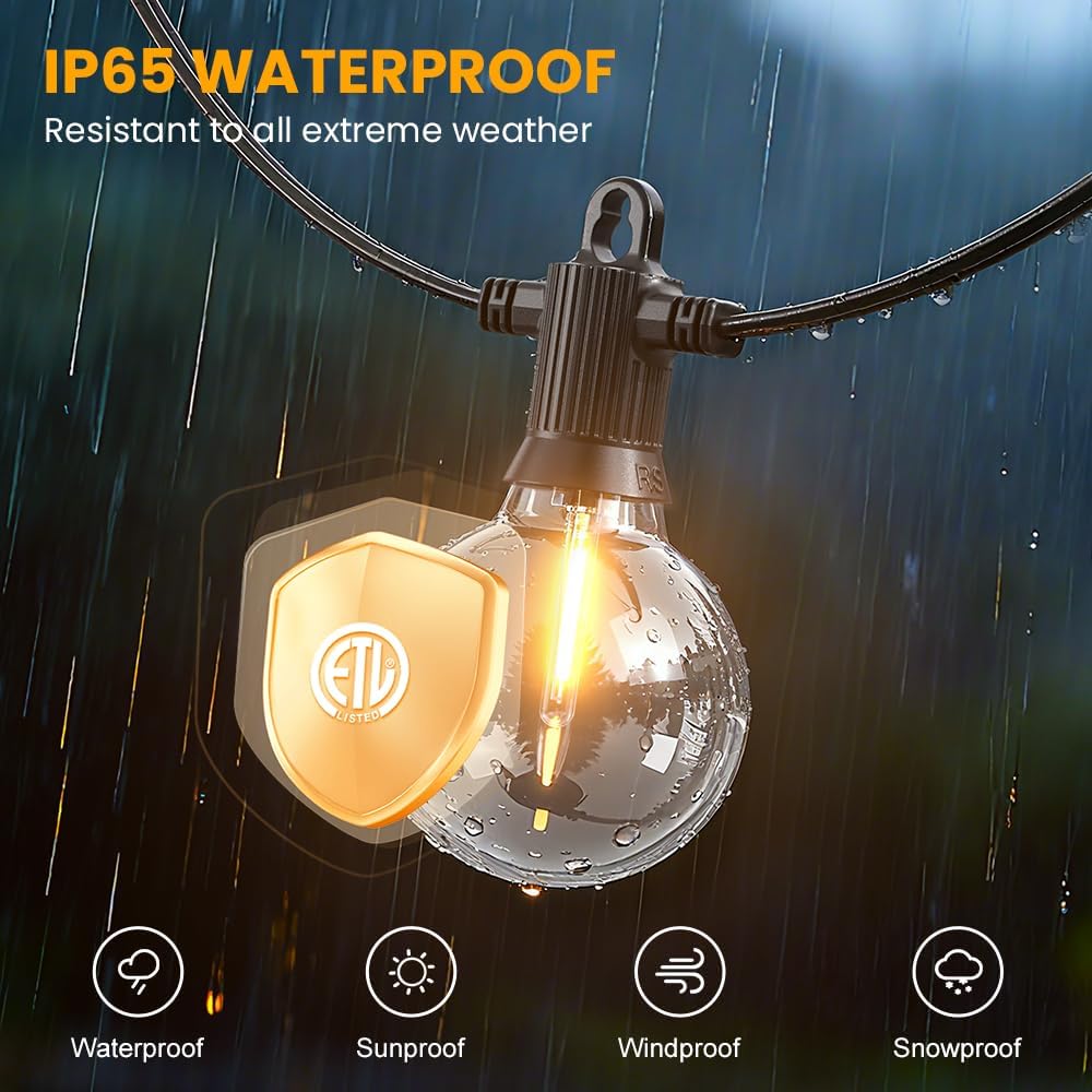 150FT IP65 Waterproof LED String Lights