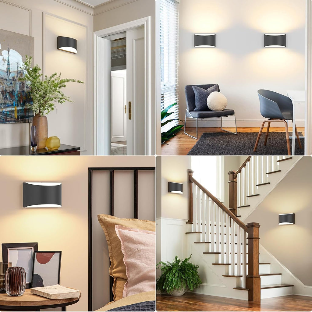 2‑Pack Modern Hardwired LED Wall Sconces