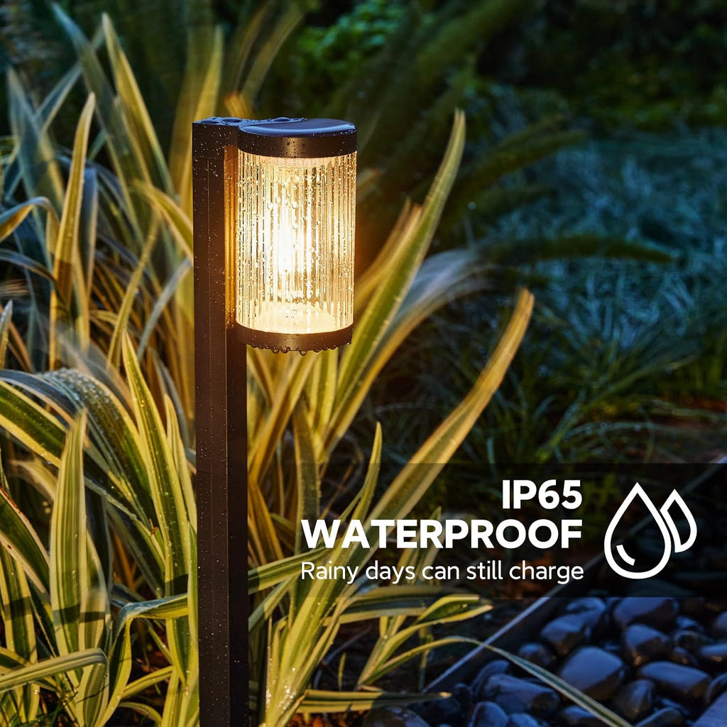 6‑Pack Bright Solar Pathway Lights