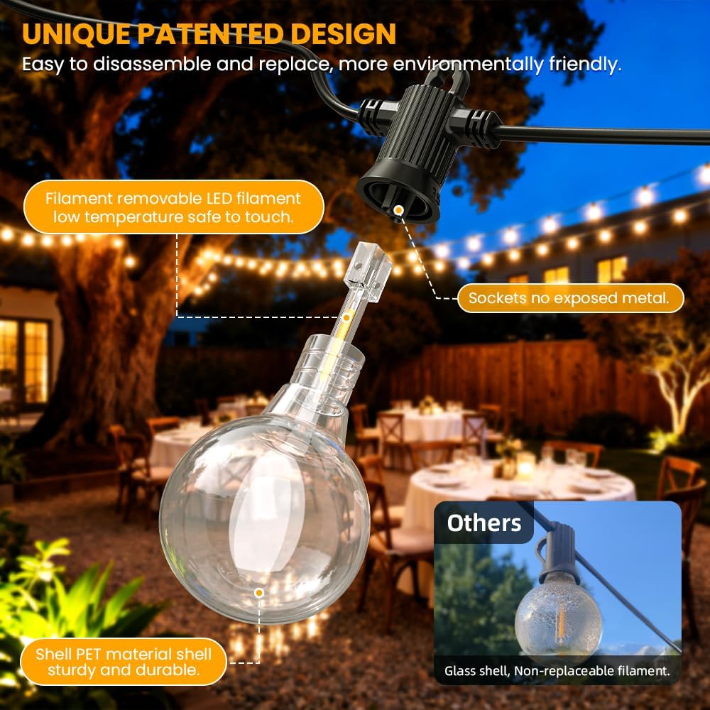 150FT IP65 Waterproof LED String Lights