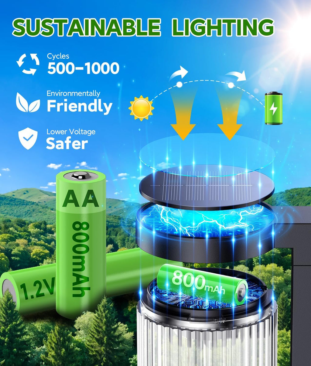6‑Pack Bright Solar Pathway Lights