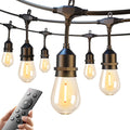 100FT Remote Dimmable Outdoor String Lights