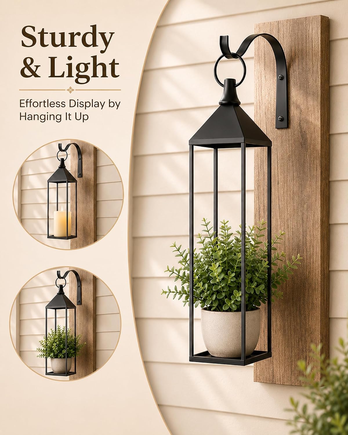 Large Indoor‑Outdoor Decorative Lanterns Set