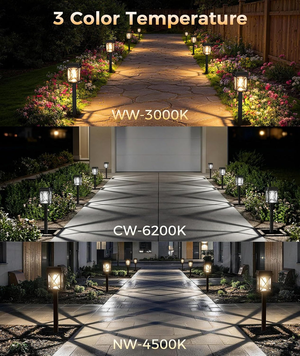 8‑Pack Bright Solar Pathway Lights