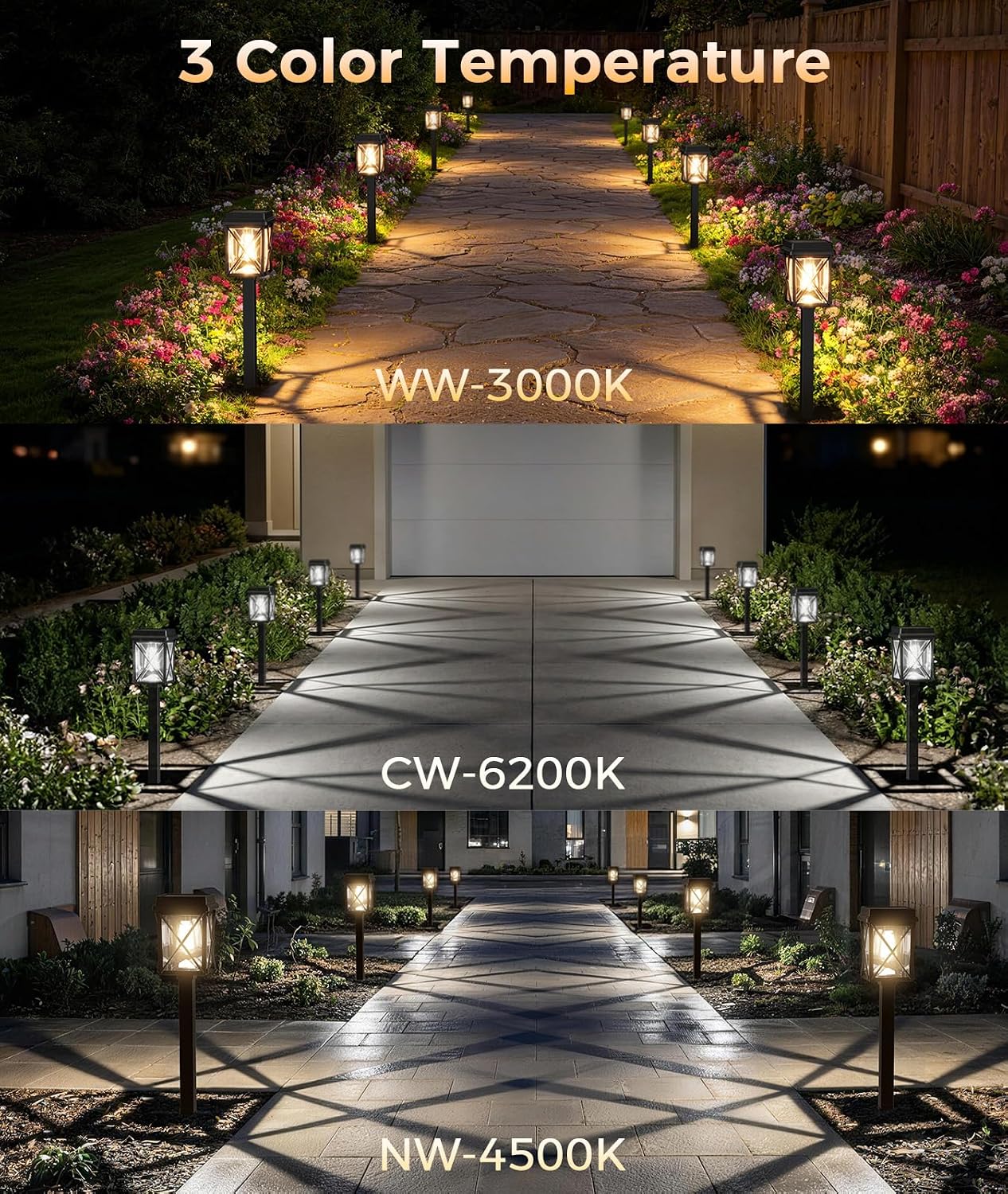 8‑Pack Bright Solar Pathway Lights