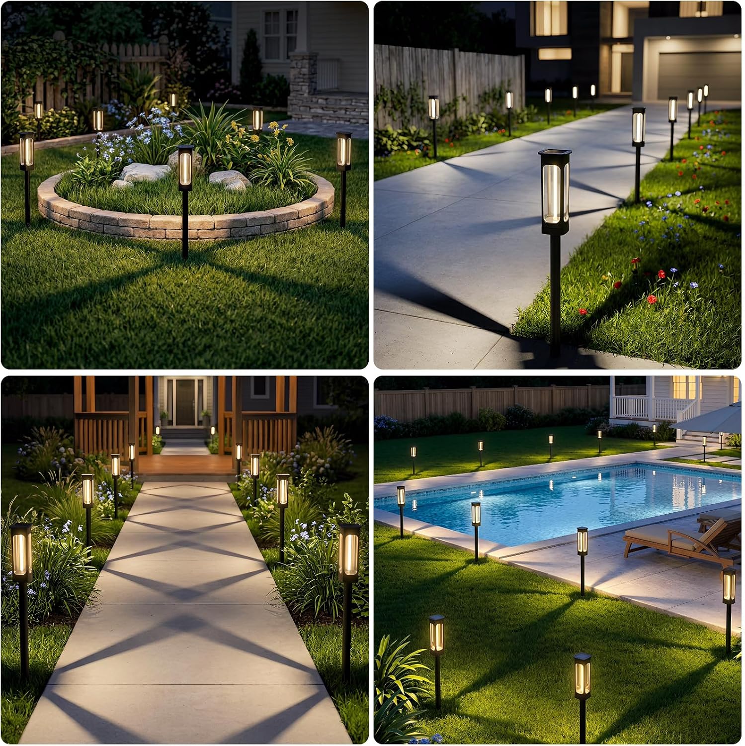 Bright LED Solar Pathway Lights