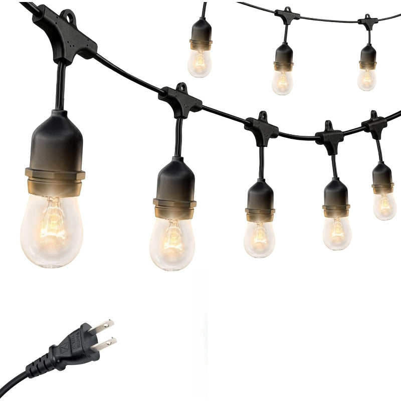 48FT Commercial Incandescent String Lights