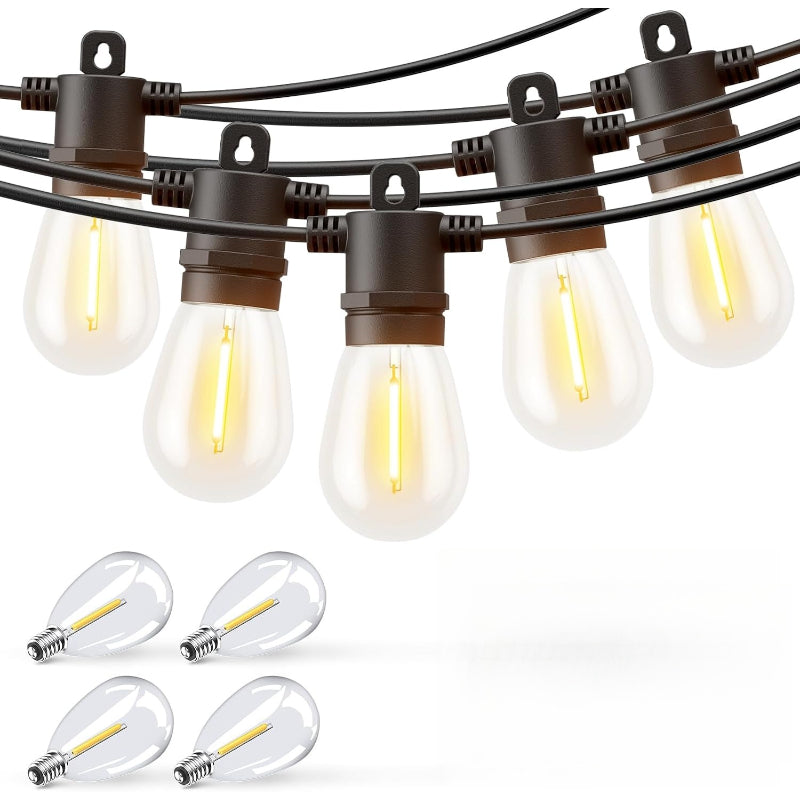 150FT Black Commercial LED String Lights